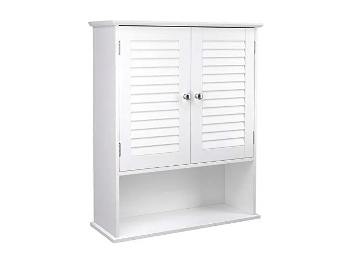 Meuble de salle de bain suspendu Valora blanc – Rangement en MDF | Organiseur