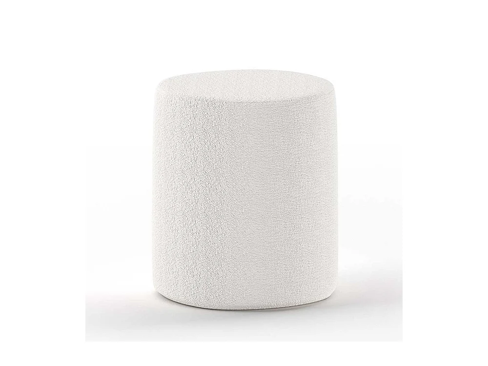 Hocker weiss im Skandi Design 42 cm Sitzh�he