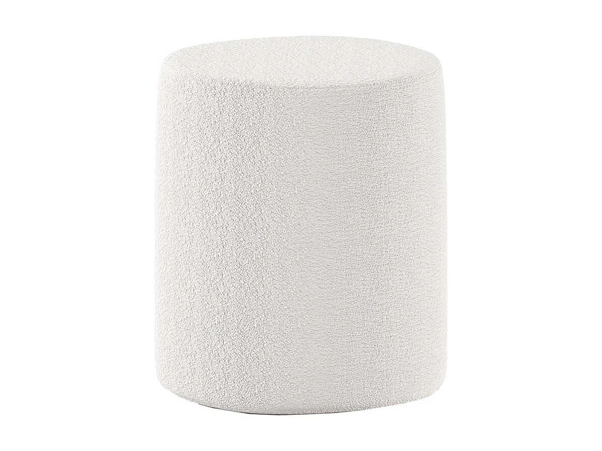 Hocker weiss im Skandi Design 42 cm Sitzhöhe