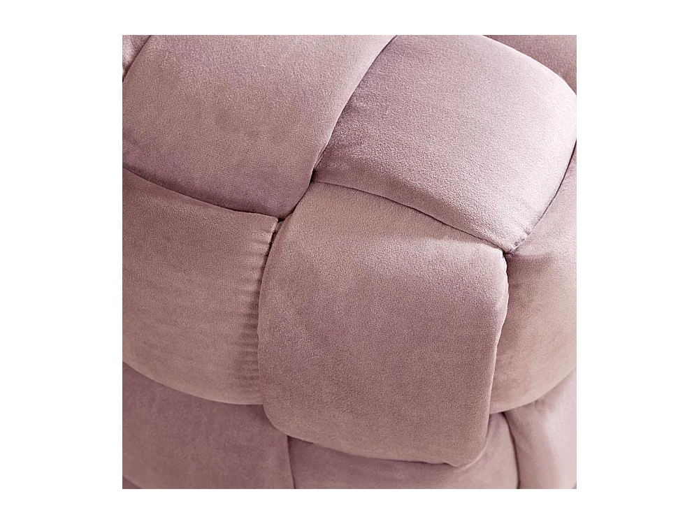 Hocker Sitzhocker in Rosa aus Samt