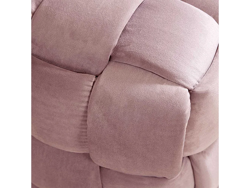 Hocker Sitzhocker in Rosa aus Samt