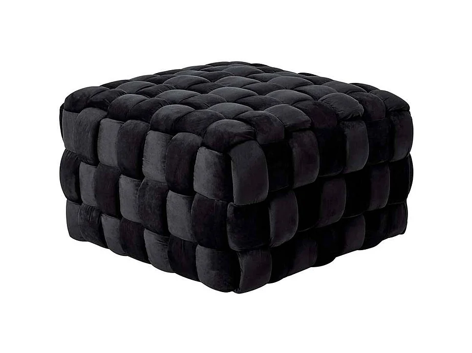 Hocker Sitzhocker aus Samt in quadratischer Form