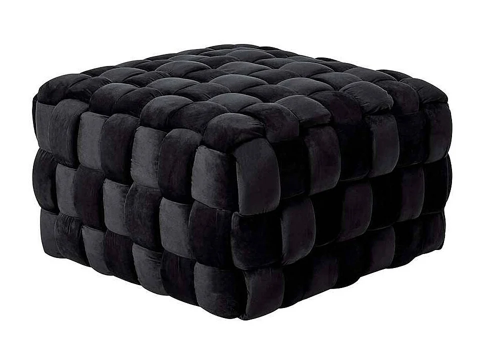 Hocker Sitzhocker aus Samt in quadratischer Form