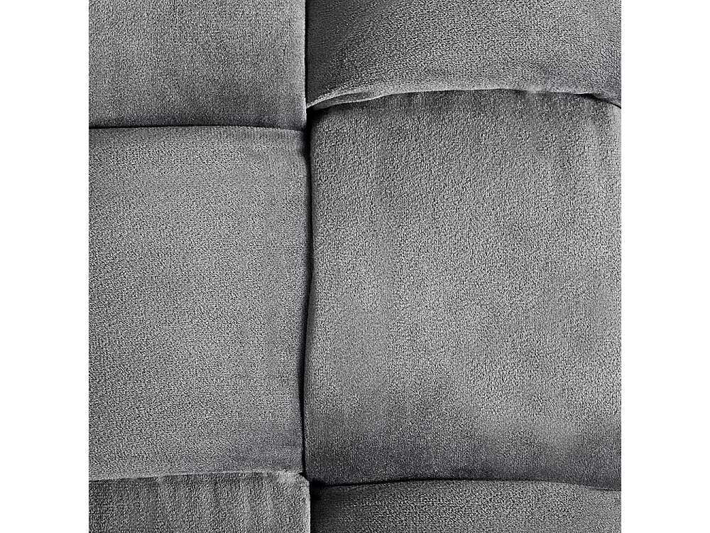 Sitzwürfel Couchhocker in Grau aus Samt