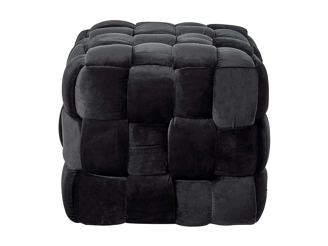 Hocker Sitzhocker aus Samt in quadratischer Form