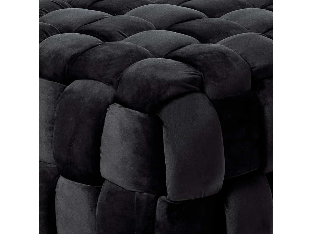 Hocker Sitzhocker aus Samt in quadratischer Form