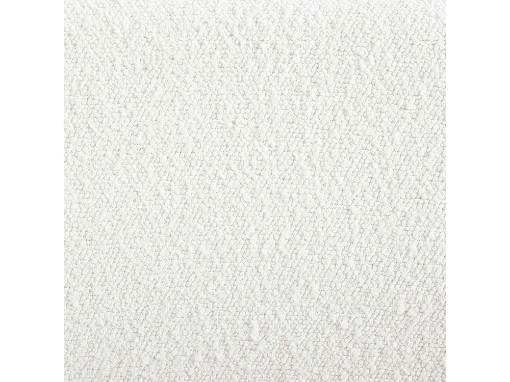 Hocker Boucle Stoff Weiß mit Truhe 45 cm hoch - 38 cm breit