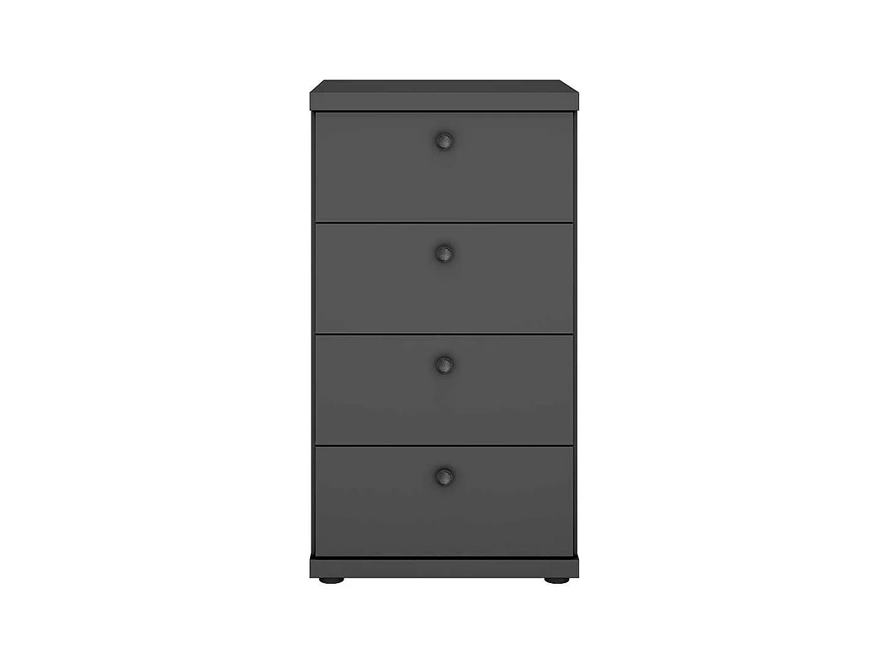 Hohe Kommode mit Schubladen in Dunkelgrau Made in Germany