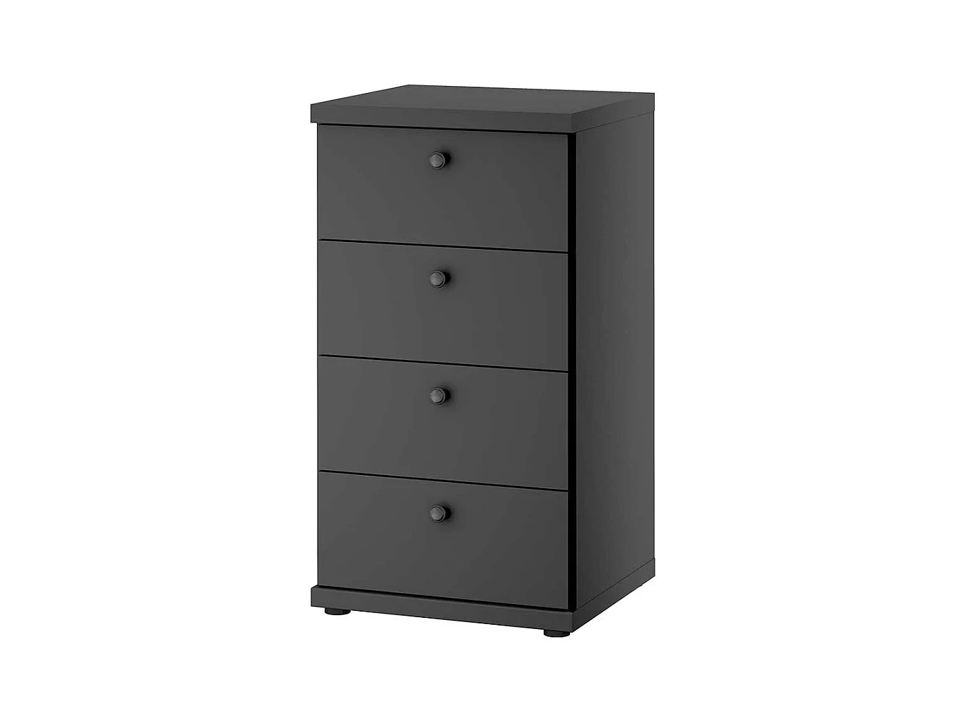 Hohe Kommode mit Schubladen in Dunkelgrau Made in Germany