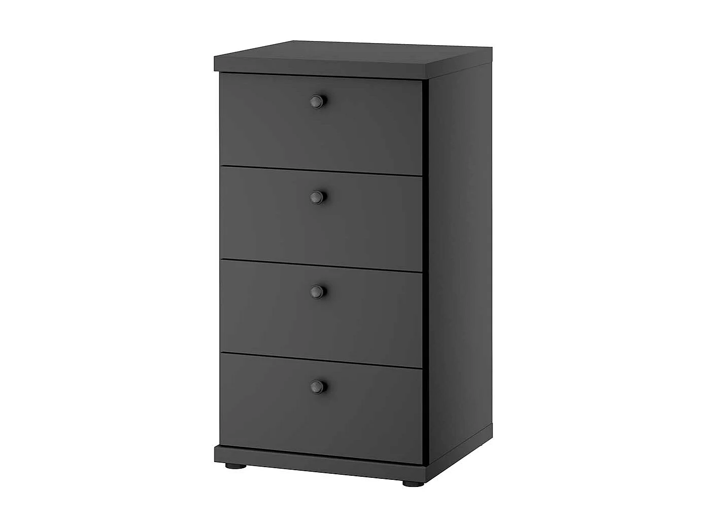 Hohe Kommode mit Schubladen in Dunkelgrau Made in Germany