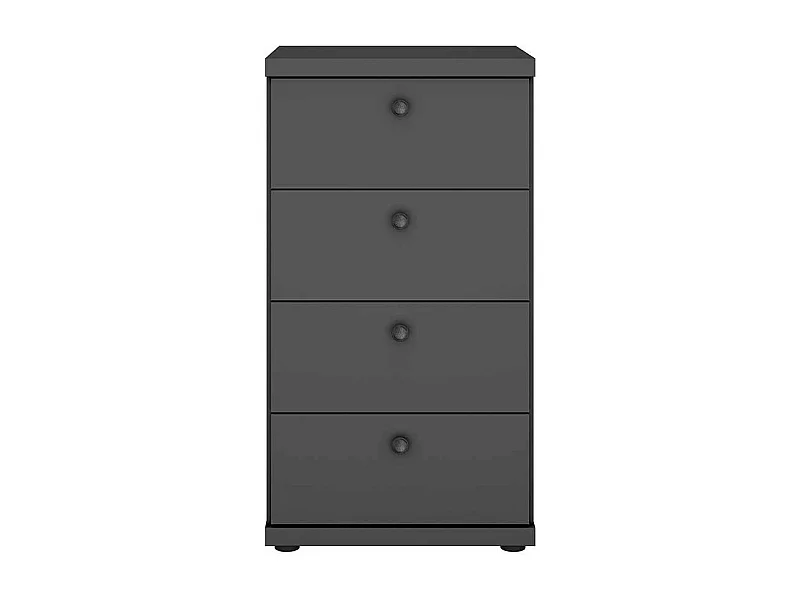 Hohe Kommode mit Schubladen in Dunkelgrau Made in Germany