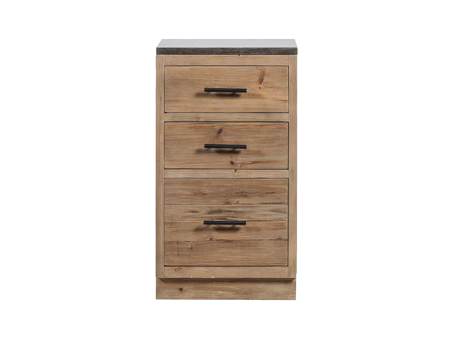 Massive Küchen Kommode mit drei Schubladen Vintage Look