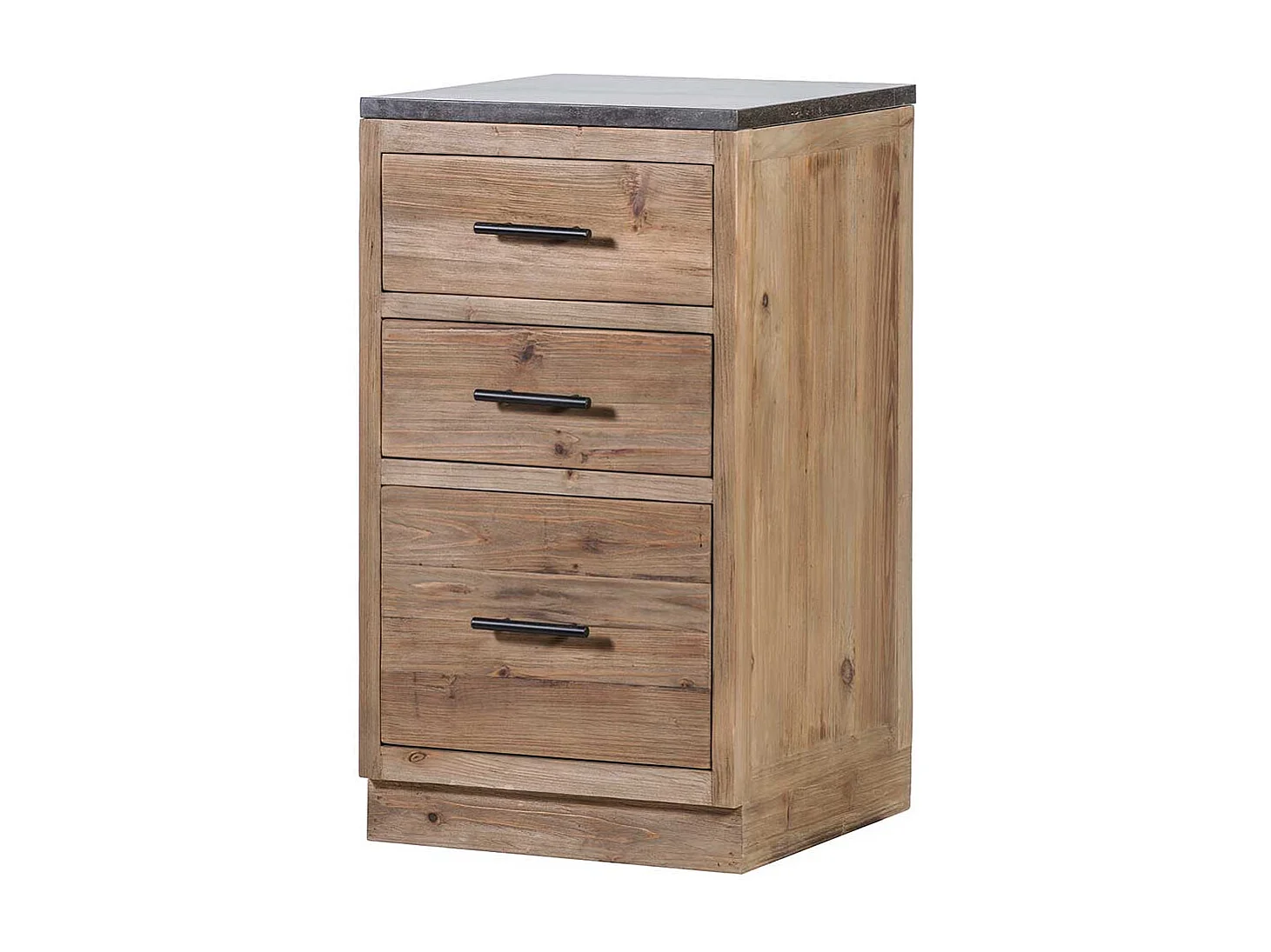 Massive Küchen Kommode mit drei Schubladen Vintage Look