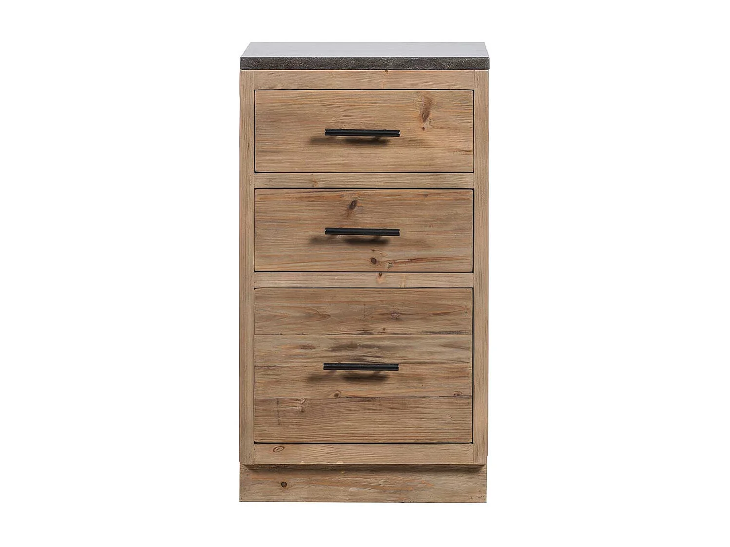 Massive Küchen Kommode mit drei Schubladen Vintage Look