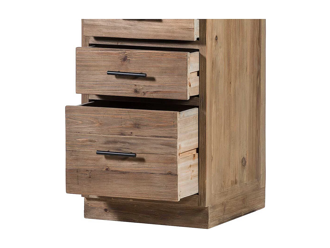 Massive Küchen Kommode mit drei Schubladen Vintage Look