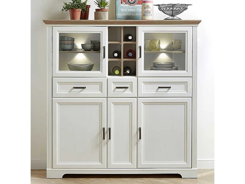 Kommode mit drei Schubladen 150 cm hoch