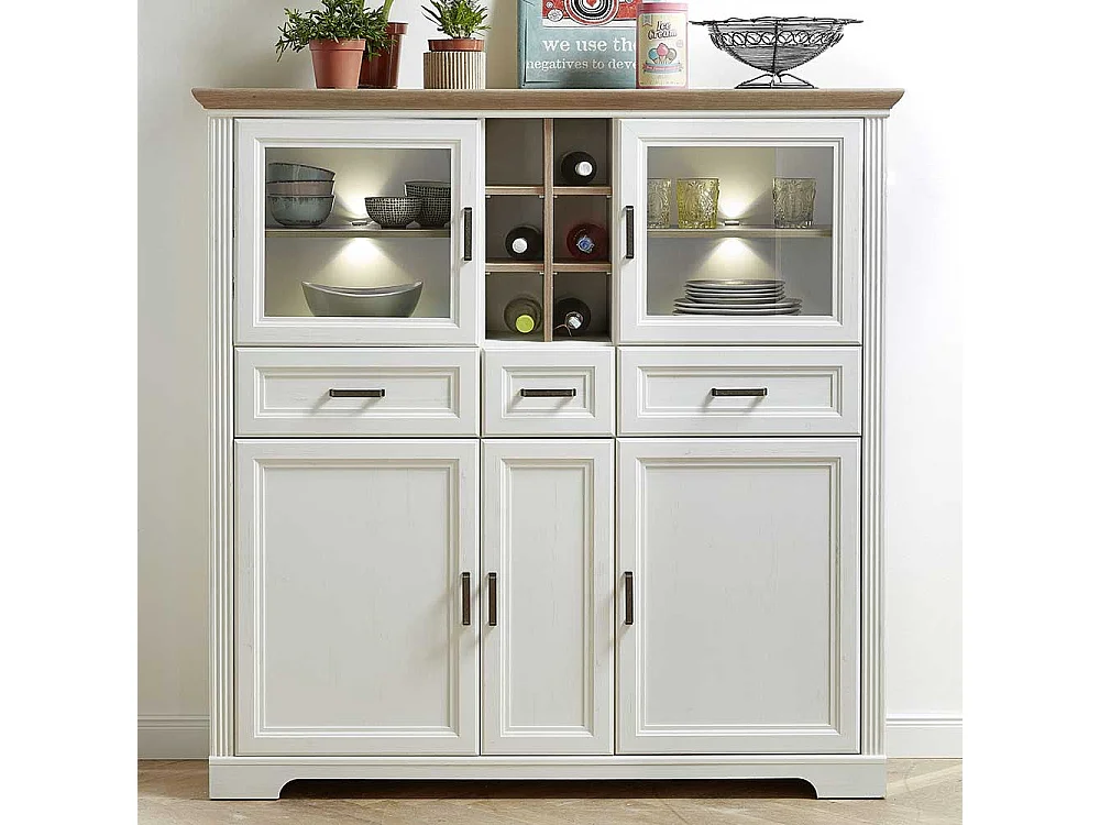 Kommode mit drei Schubladen 150 cm hoch