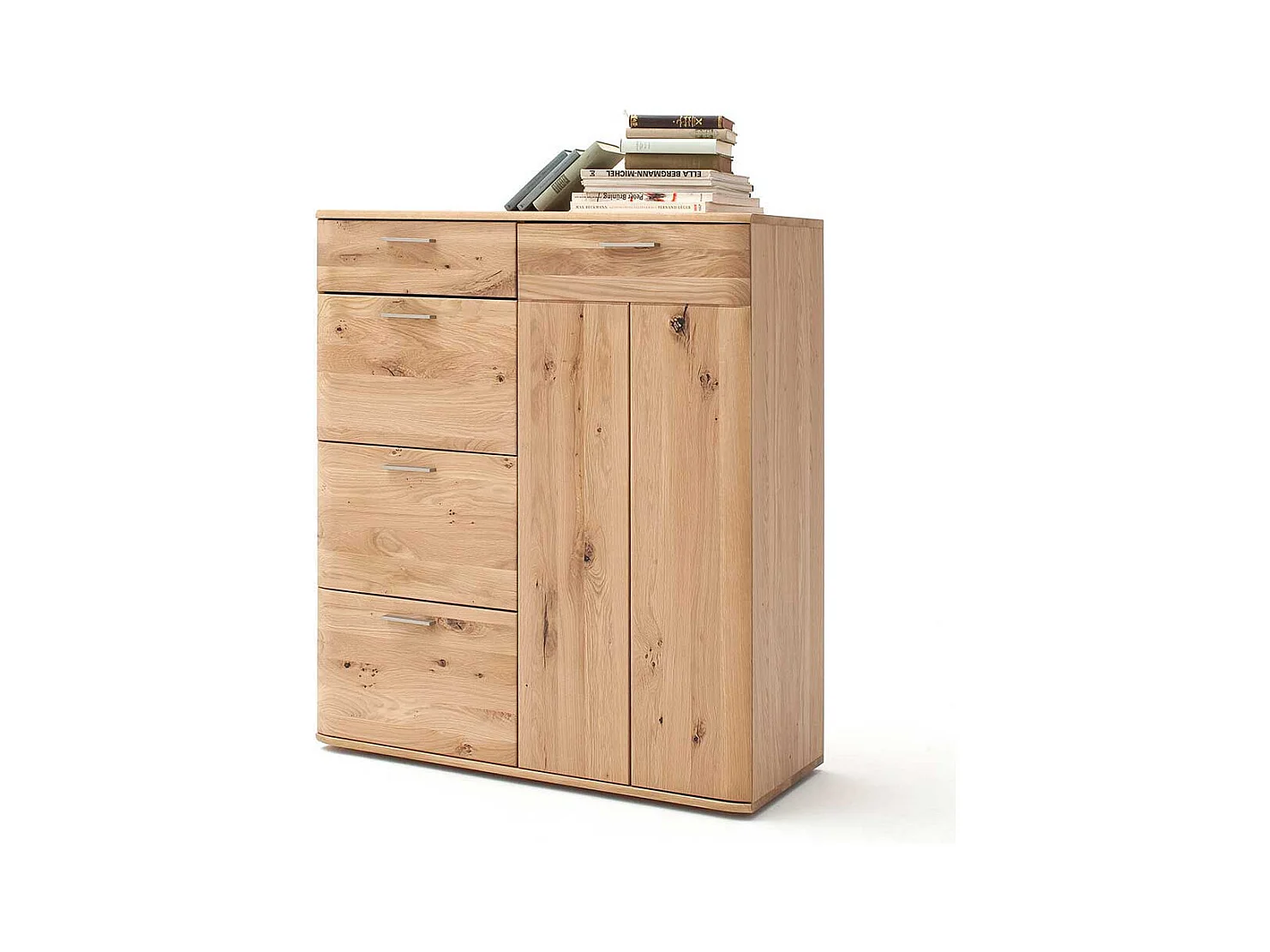 Kommode in Eiche Bianco 100 cm breit