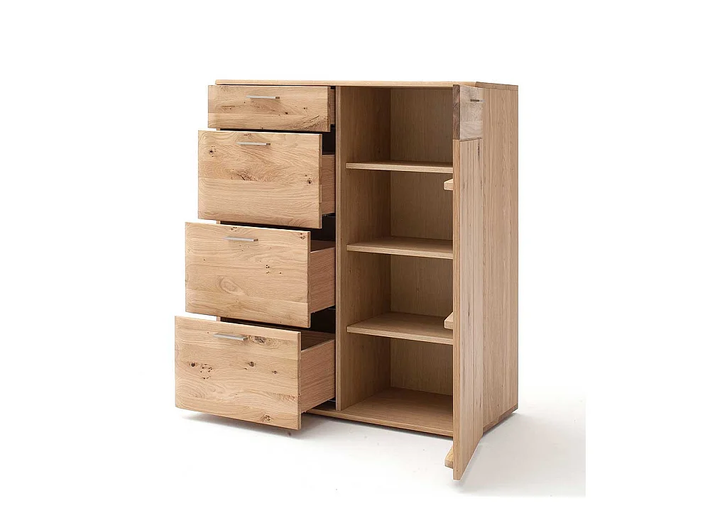 Kommode in Eiche Bianco 100 cm breit