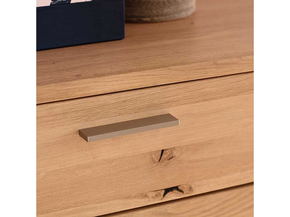 Kommode in Eiche Bianco 100 cm breit