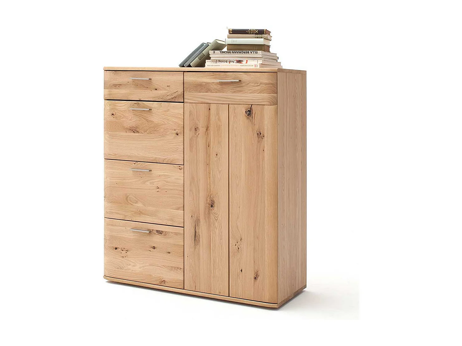 Kommode in Eiche Bianco 100 cm breit