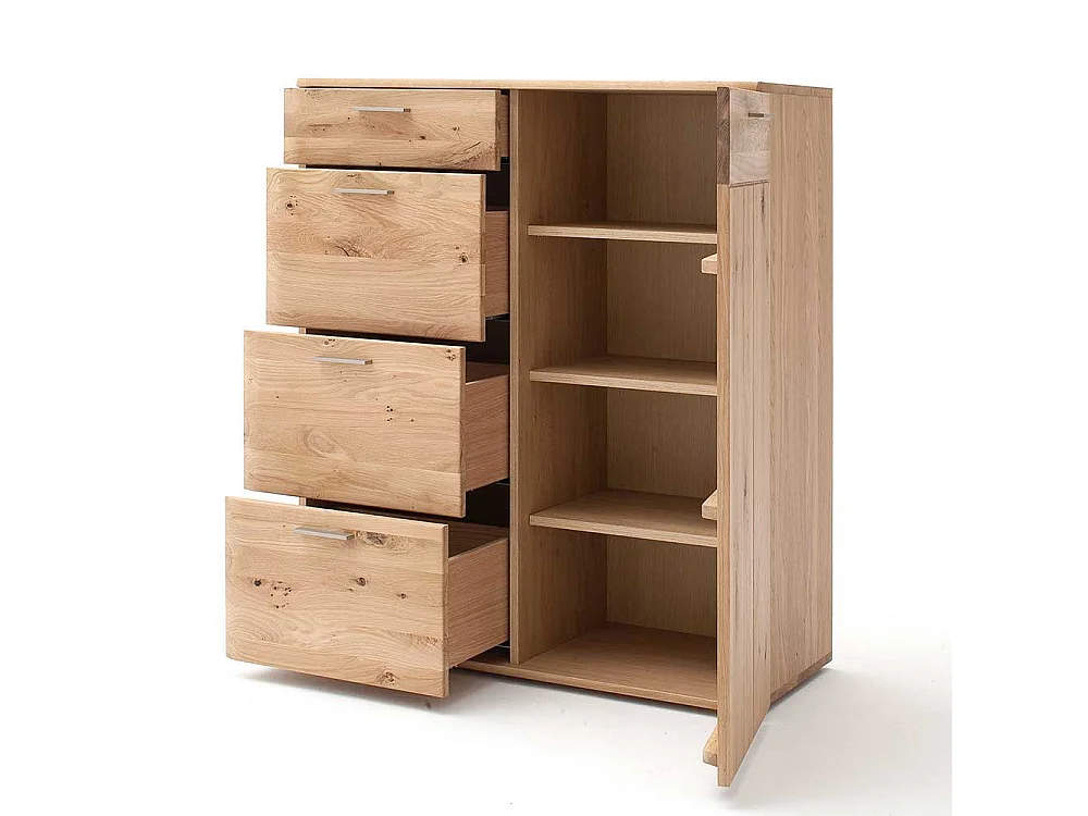 Kommode in Eiche Bianco 100 cm breit