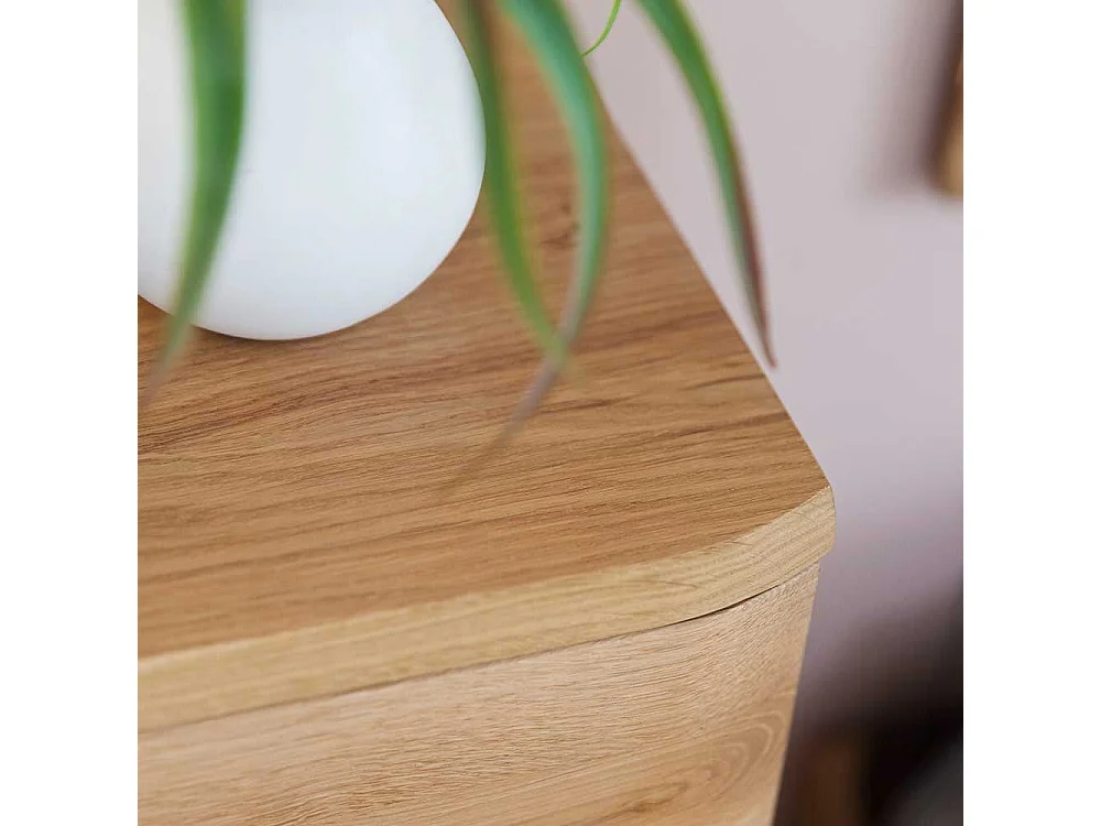 Kommode in Eiche Bianco 100 cm breit