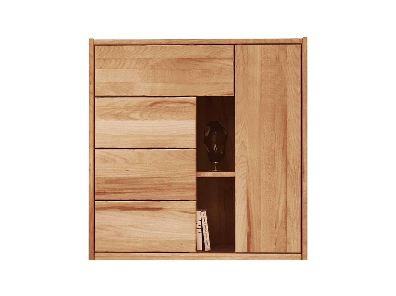 Flur Kommode aus Kernbuche Massivholz 120 cm hoch