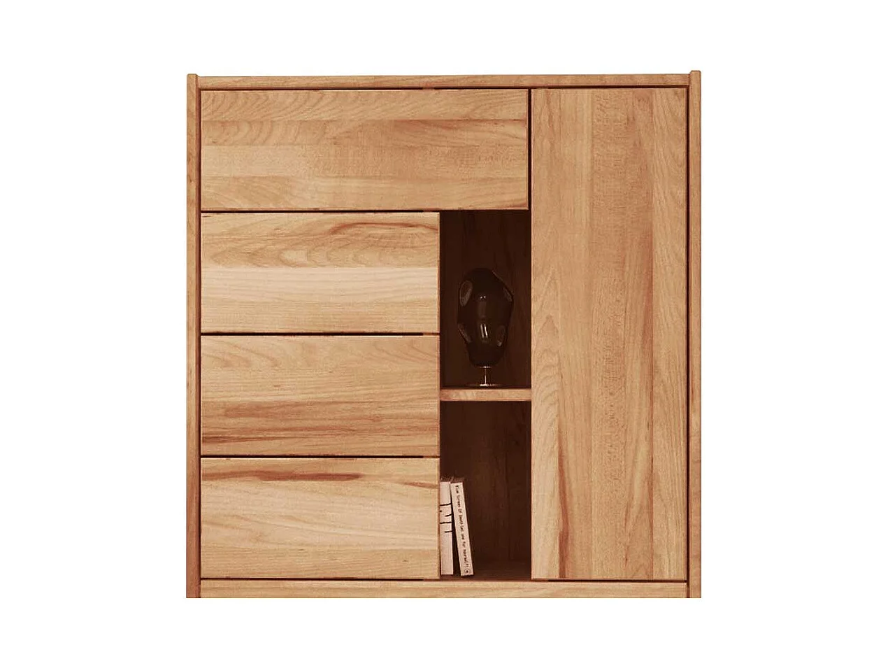 Flur Kommode aus Kernbuche Massivholz 120 cm hoch