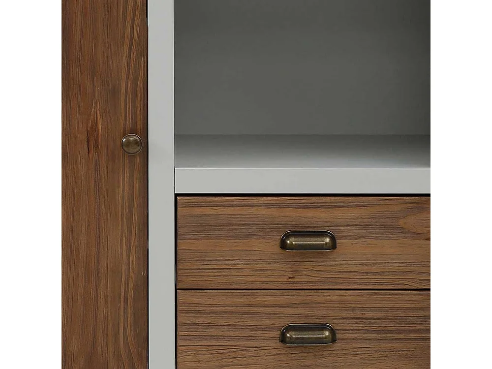 Kommode Highboard mit drei Schubladen und Massivholztür