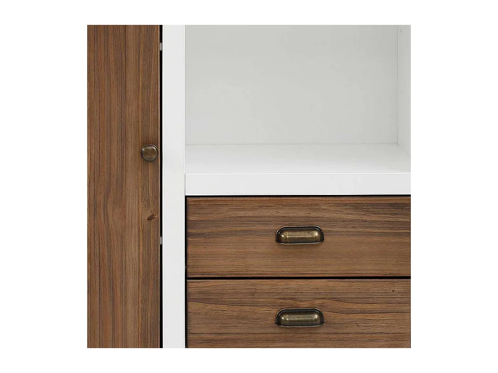 Kommode Highboard mit drei Schubladen und offenen Fächern