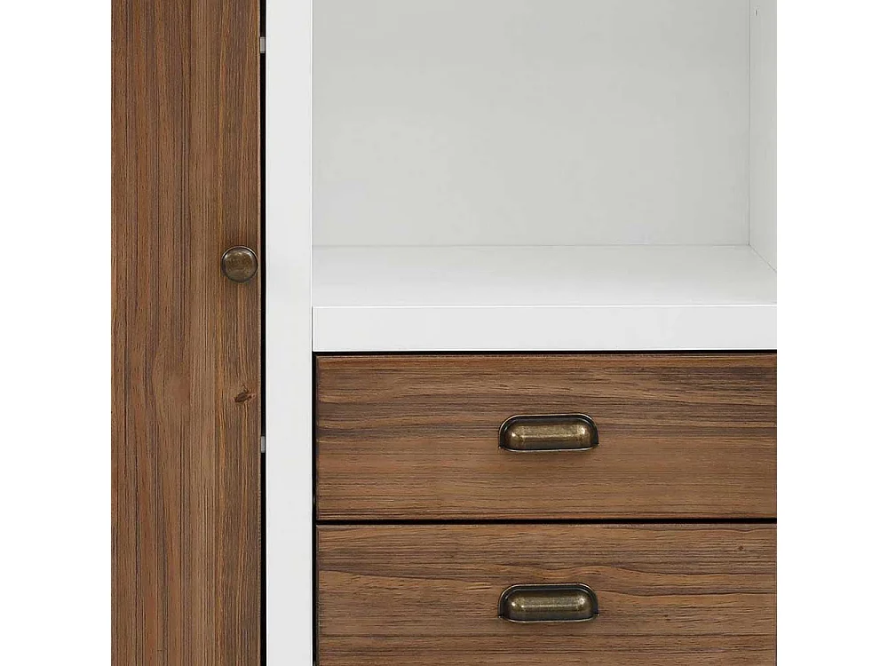 Kommode Highboard mit drei Schubladen und offenen Fächern