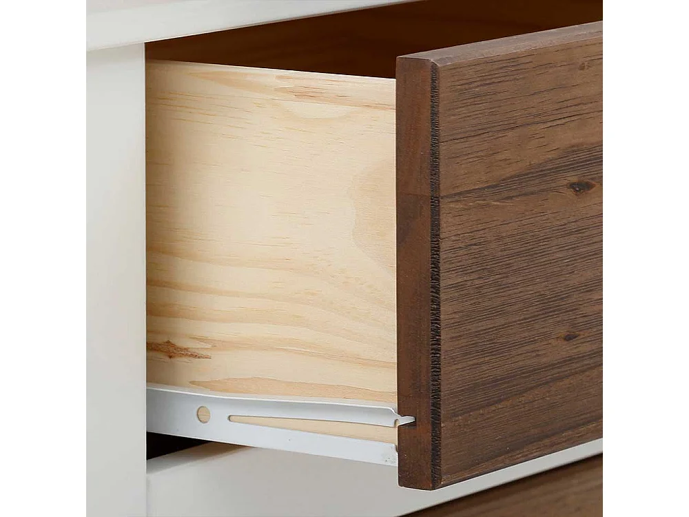 Kommode Highboard mit drei Schubladen und offenen Fächern