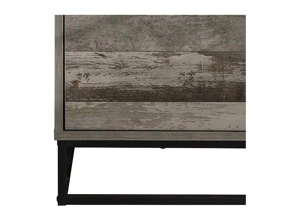 Hohe Kommode in Grey Wash Optik 40 cm breit