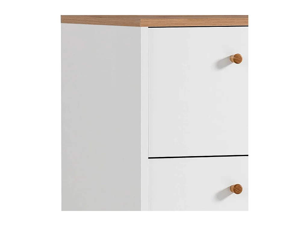 Kommode Hochkommode mit vier Schubladen im Skandi Design