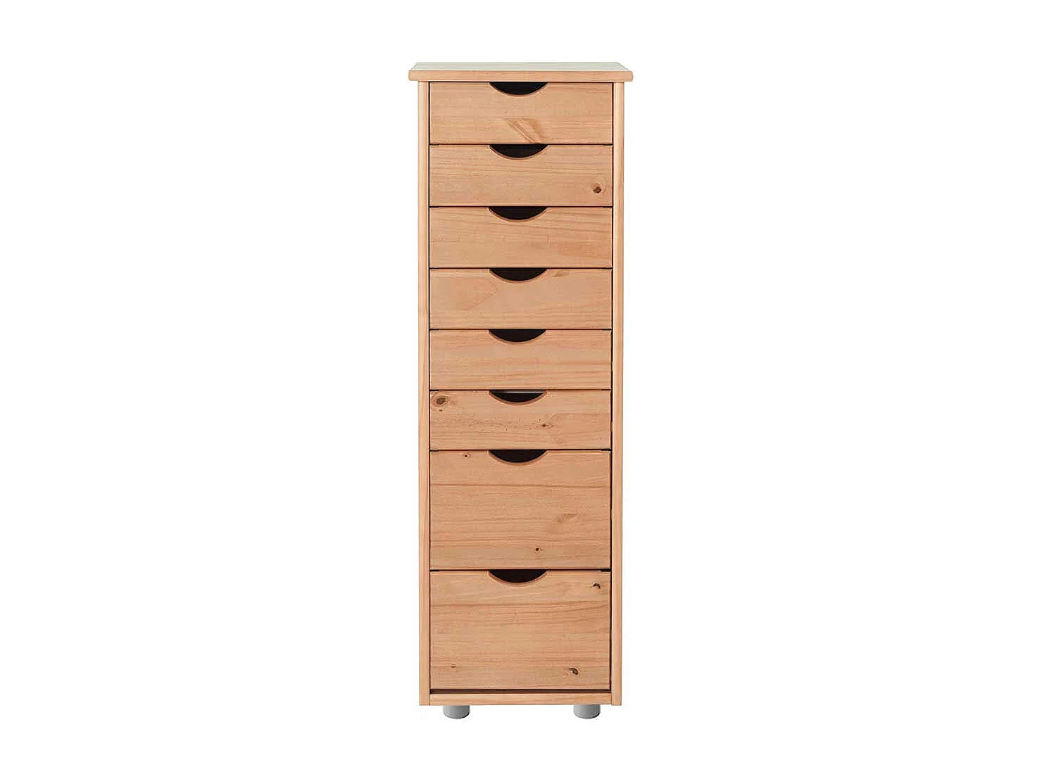 Moderne Kommode aus Kiefer Massivholz acht Schubladen