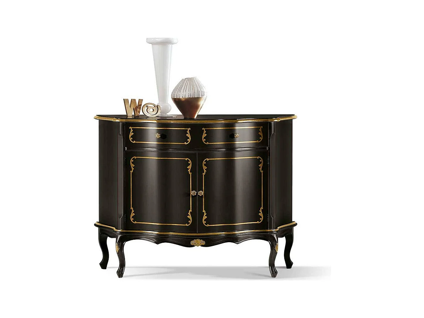 Vertiko Kommode in italienischem Design Dunkelbraun