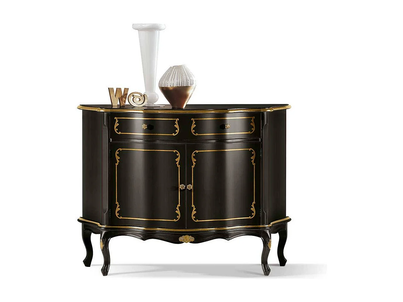 Vertiko Kommode in italienischem Design Dunkelbraun