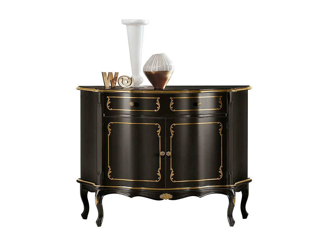 Vertiko Kommode in italienischem Design Dunkelbraun