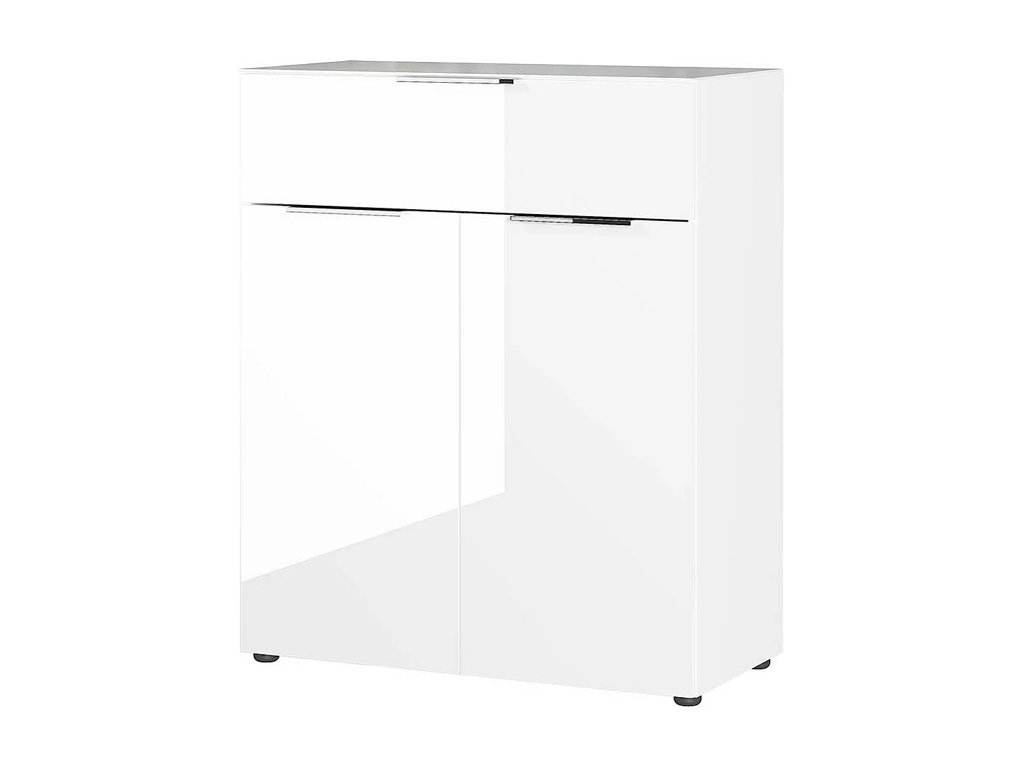 Kommode in Weiß Glas beschichtet Made in Germany