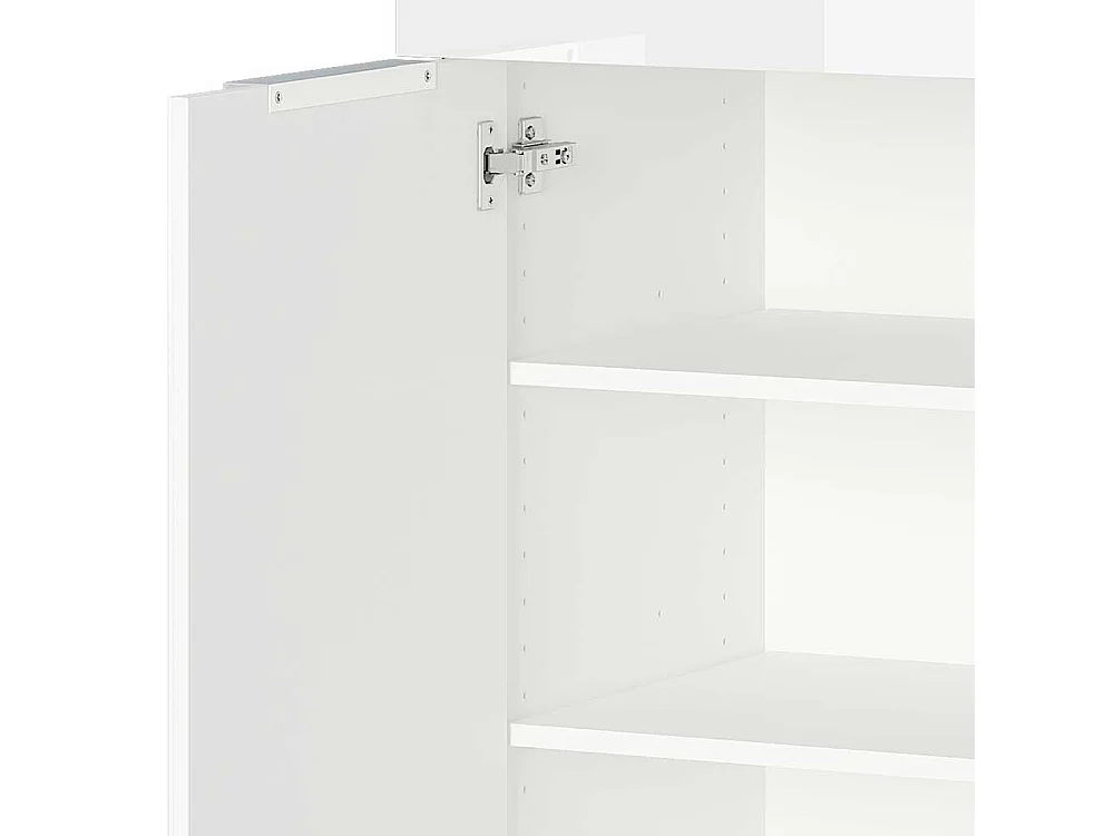 Kommode in Weiß Glas beschichtet Made in Germany