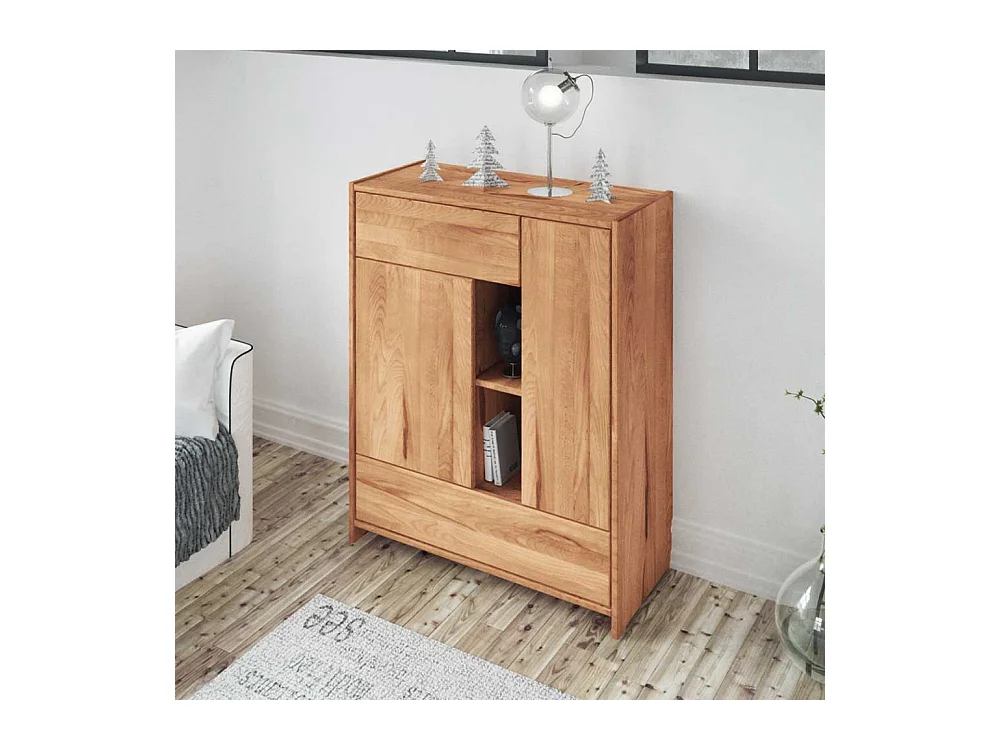 Garderoben Kommode aus Kernbuche Massivholz 90 cm breit