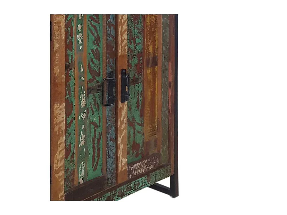 Shabby Kommode in Bunt aus altem Holz