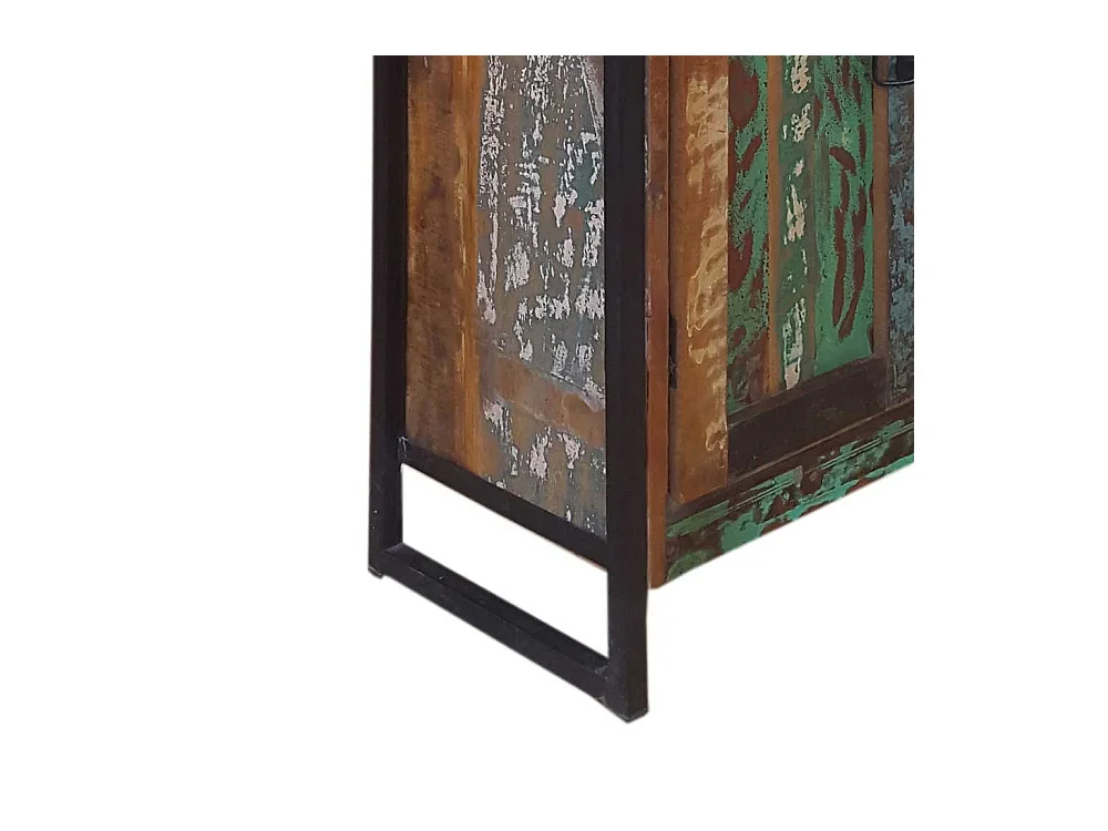 Shabby Kommode in Bunt aus altem Holz