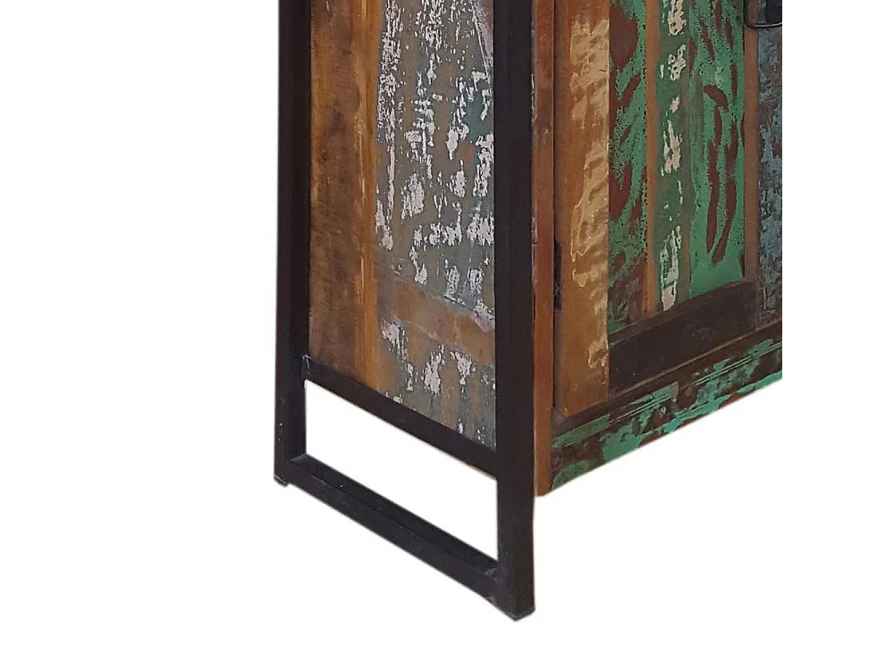 Shabby Kommode in Bunt aus altem Holz