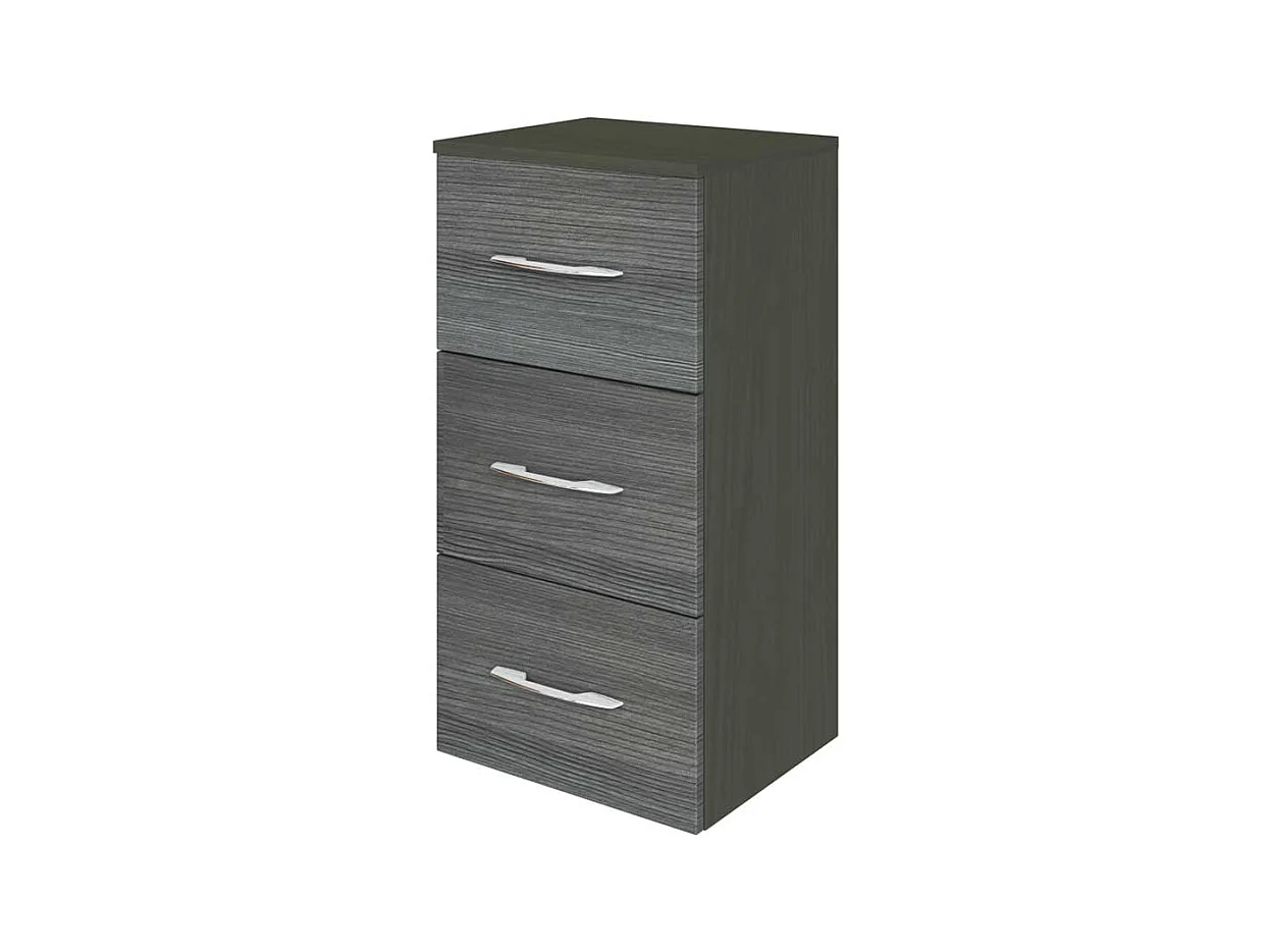 Kommode für Bad Eiche Grau