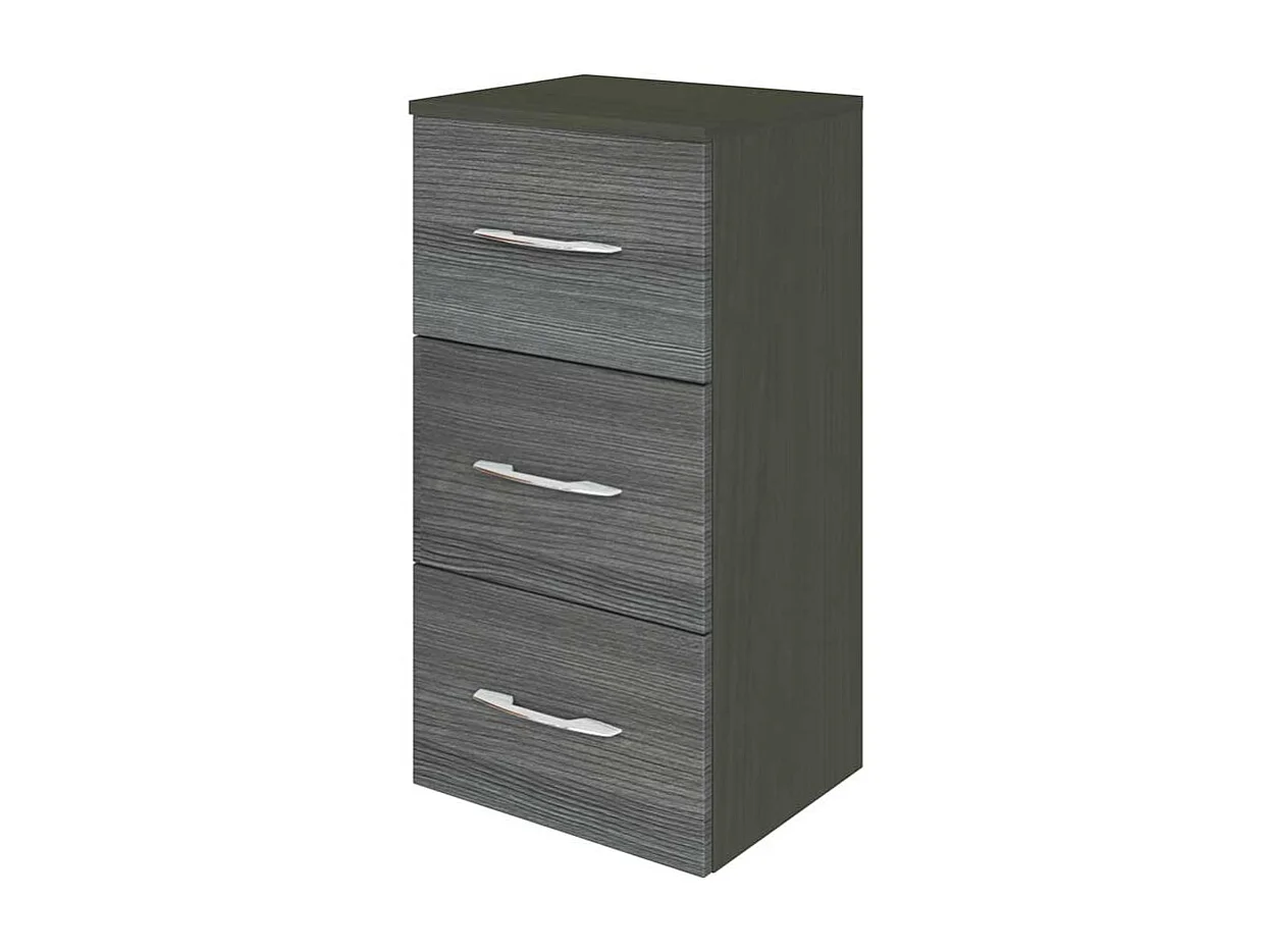 Kommode für Bad Eiche Grau