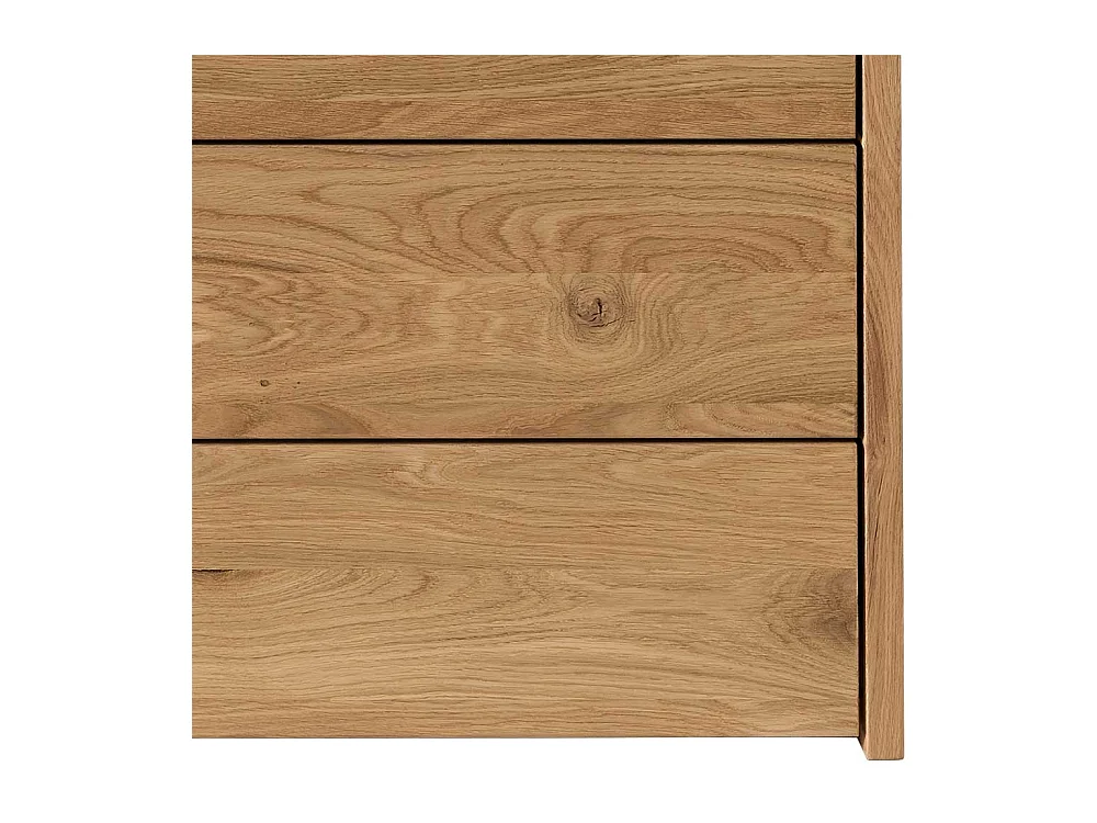 Echtholz Kommode aus Wildeiche geölt 1 Tür 6 Schubladen