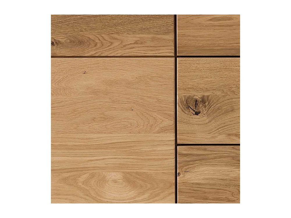 Echtholz Kommode aus Wildeiche geölt 1 Tür 6 Schubladen