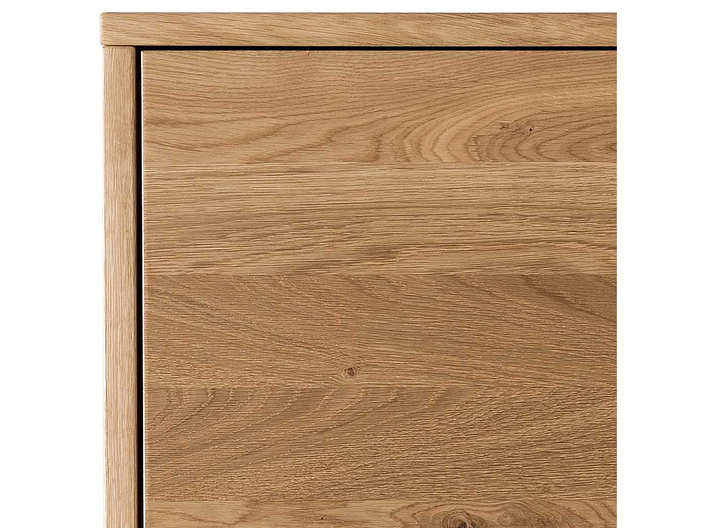 Echtholz Kommode aus Wildeiche geölt 1 Tür 6 Schubladen